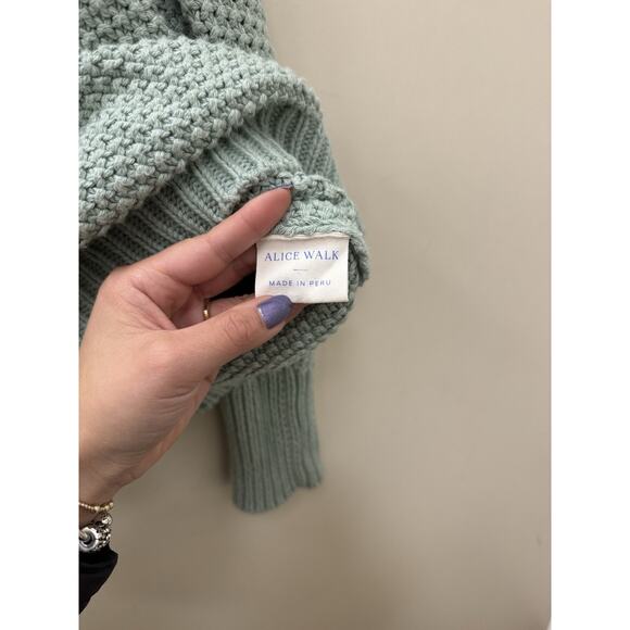 Alice Walk 100% Cotton Chunky Classic Fisherman Sweater Size small - Picture 5 of 10